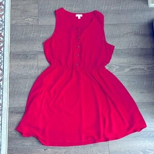 Fuchsia short sleeve dress